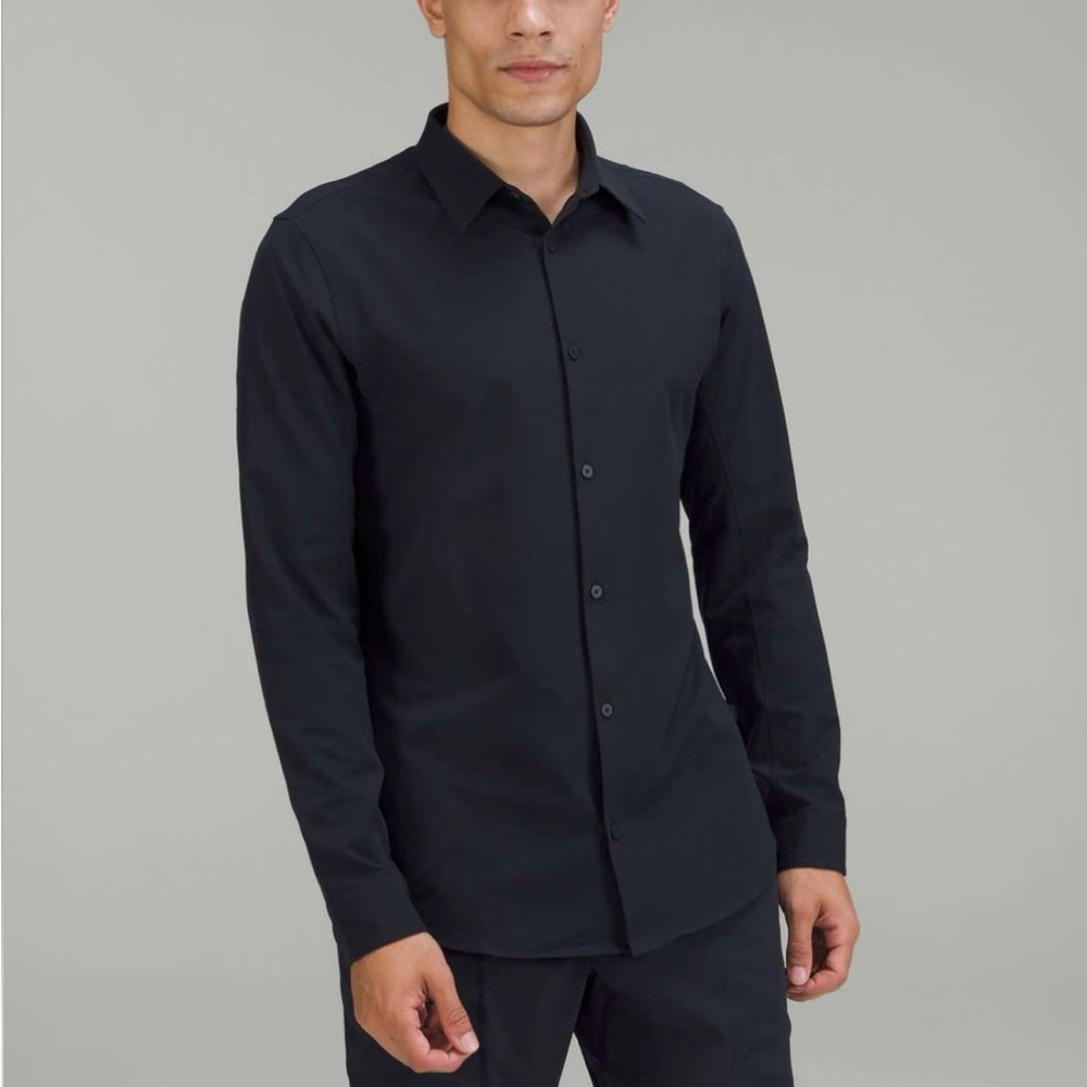 Lululemon Mens New Venture Slim Fit Long Sleeve Shirt Style# M3CYFS